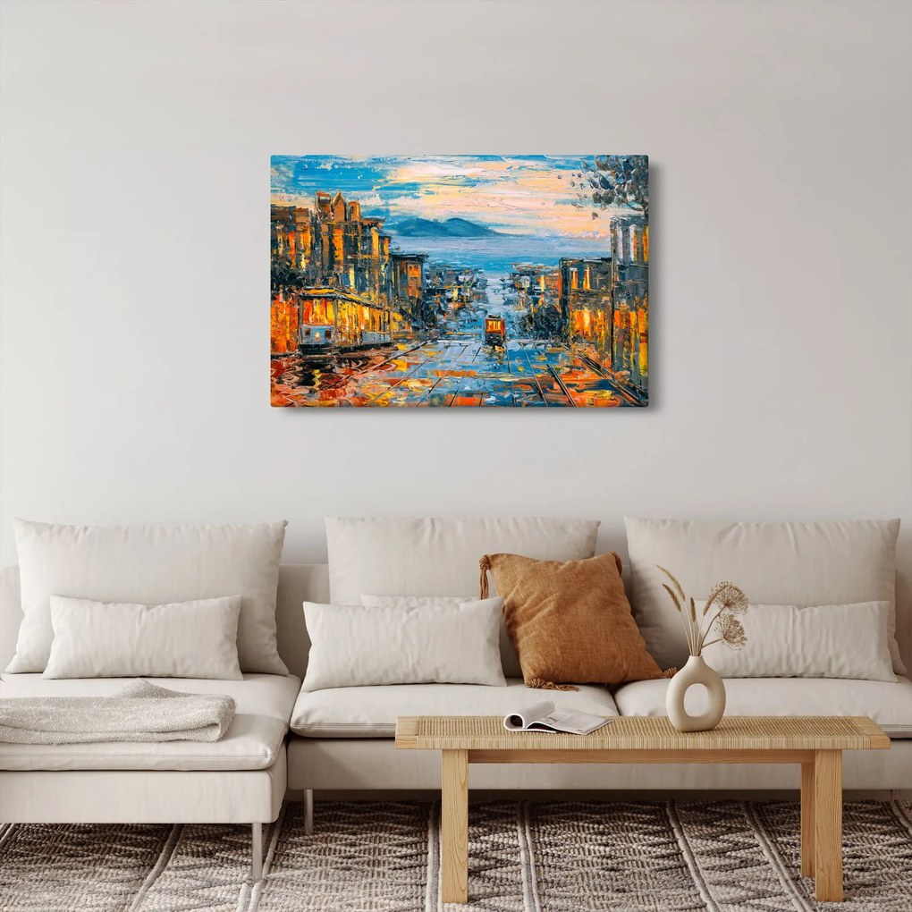 Tablou - Telecabină, San Francisco (90x60 cm)