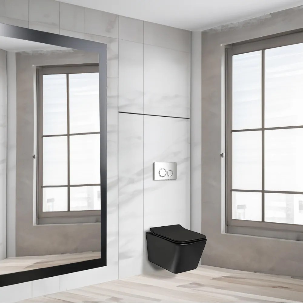 Set rezervor WC montat pe perete Roya Tinos BLM 82CHR