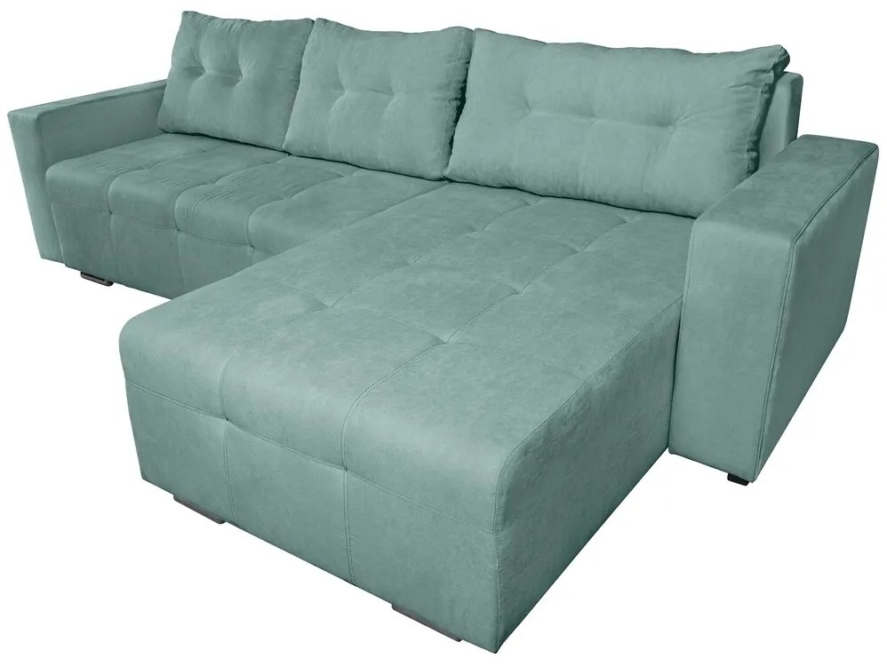 Coltar extensibil Venice, 287x169x96 cm, cu lada de depozitare, Mint