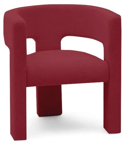 Fotoliu design catifea ALPAH B VELVET vișiniu