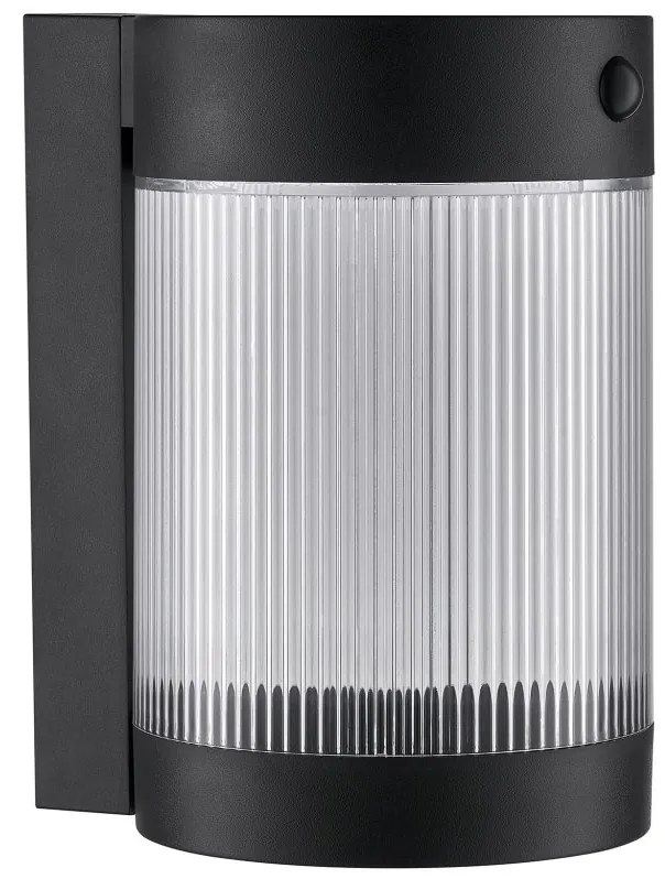 Aplica solara cu senzor de miscare, protectie IP44, Coupar negru