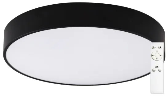 Plafonieră LED pentru baie Top Light PETAL LED/48W/230V IP44 d. 48 cm negru + telecomandă