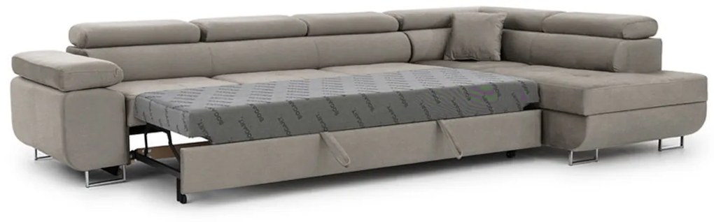 Canapea de colț cu funcție de dormit Annabelle Maxi Dreapta - bej Vena 7