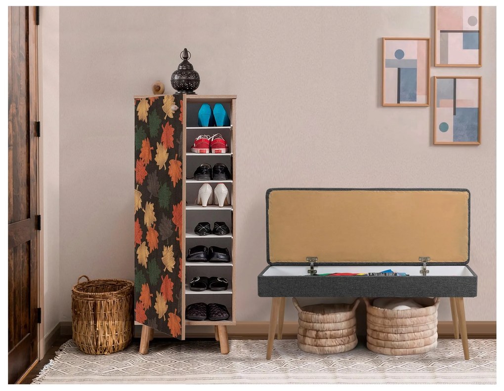 Mobilier Hol Beside 25 (stejar sonoma + antracit) . 1093989