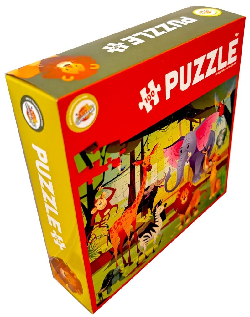 Animale Jungle puzzle de 100 de piese