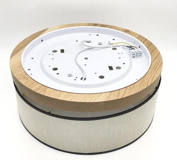 Plafonieră Brilagi BELLADONNA 2xE27/15W/230V d. 40 cm crem/stejar