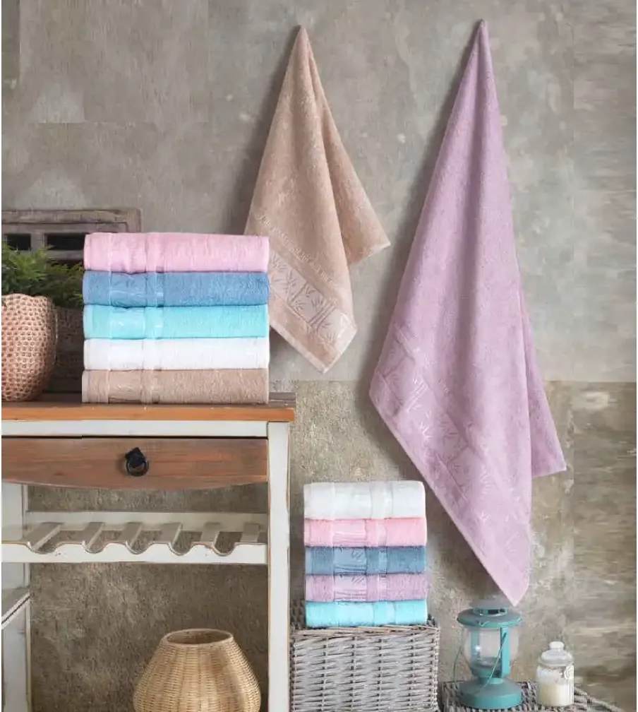 Set prosoape baie 2 buc,jacar,50x90 cm,03102