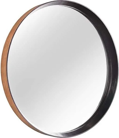 Oglinda decorativa cu rama din lemn Amsterdam 70cm