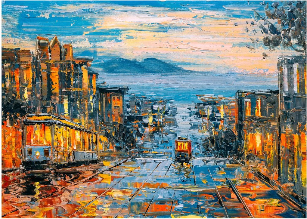 Tablou - Telecabină, San Francisco (70x50 cm)