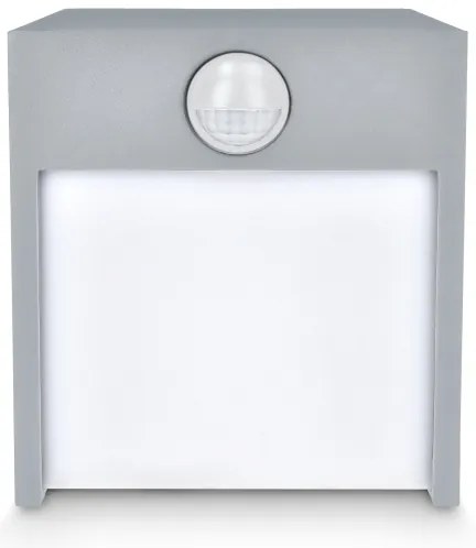Aplică LED de exterior cu senzor Brilagi TERNI LED/12W/230V gri IP44