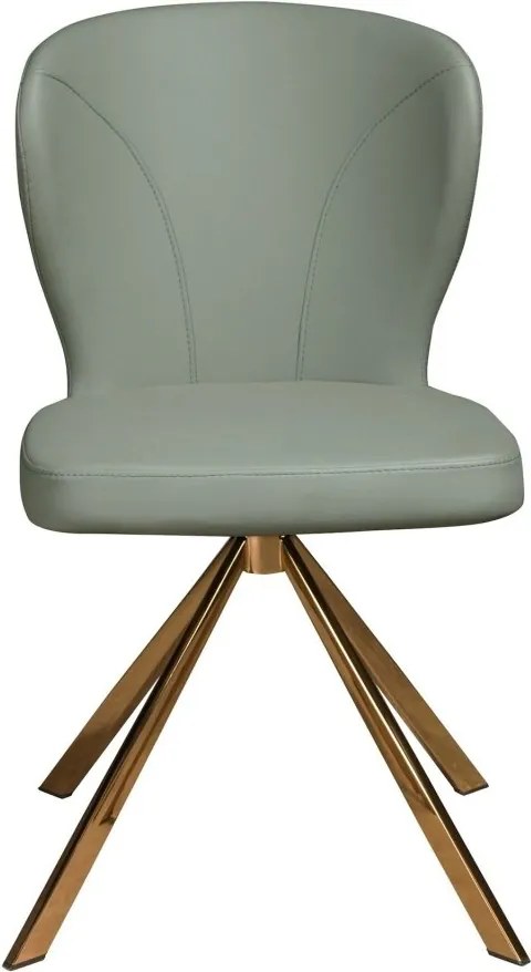 Scaun pivotant piele sintetica verde deschis Chair