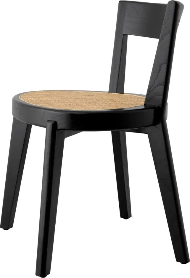 Scaun LUX design clasic Alvear negru, ratan