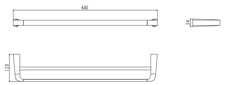 Omnires Saco suport prosop crom-alb SA54226CRB