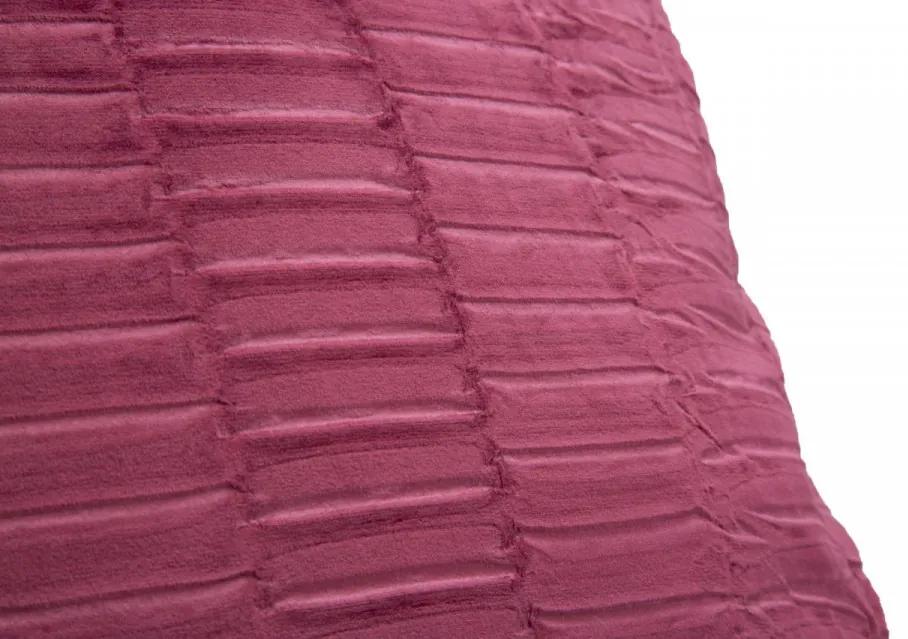 Perna decorativa bordo din stofa, 41x41x10 cm, Bordeaux Mauro Ferretti