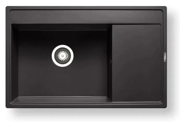 Pyramis 70168401 - Chiuvetă de bucătărie CAMEA 79x50 cm granit/negru