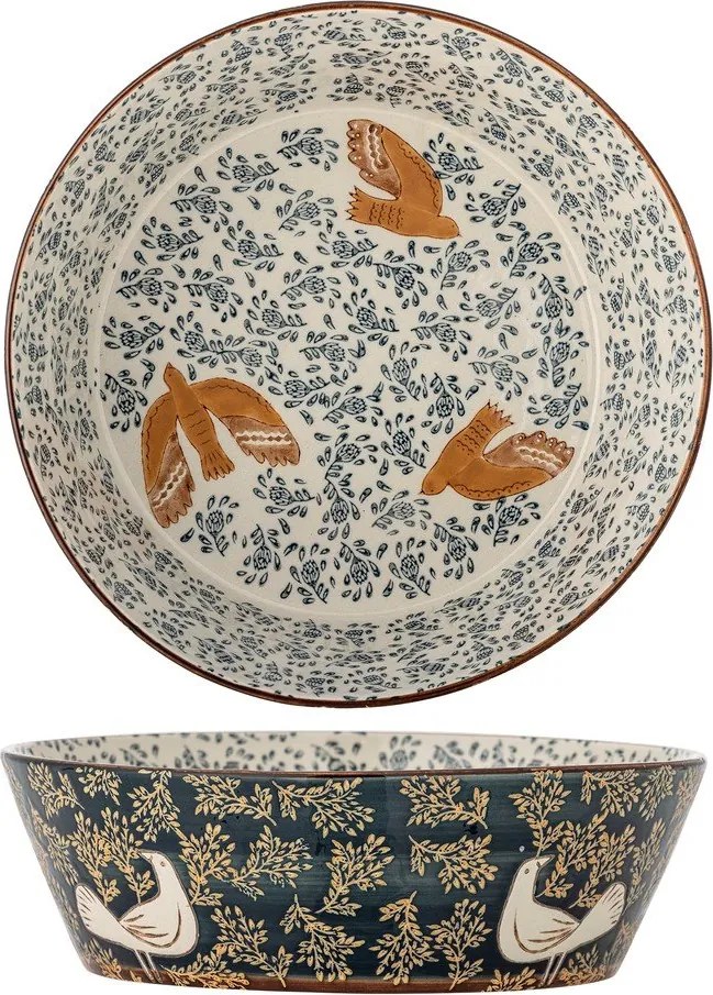 Bol albastru din ceramică ø 28 cm Hezha – Bloomingville