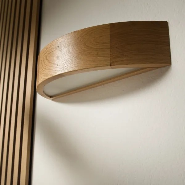 Brilagi - Aplica de perete LED RGBW reglabilă CARVALHO 1xE27/15W/230V Wi-Fi, stejar