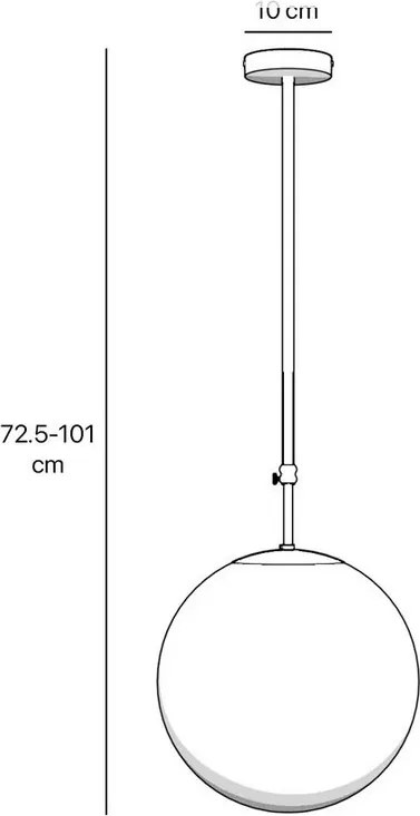 Lustra cu inaltime reglabila din alama si sticla Musa