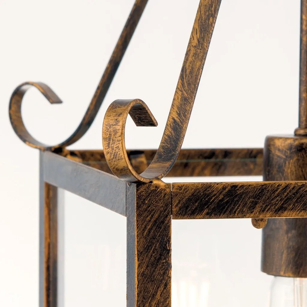 Pendul design rustic Frano Latern HL 6-1533/1 Antik/gold OR