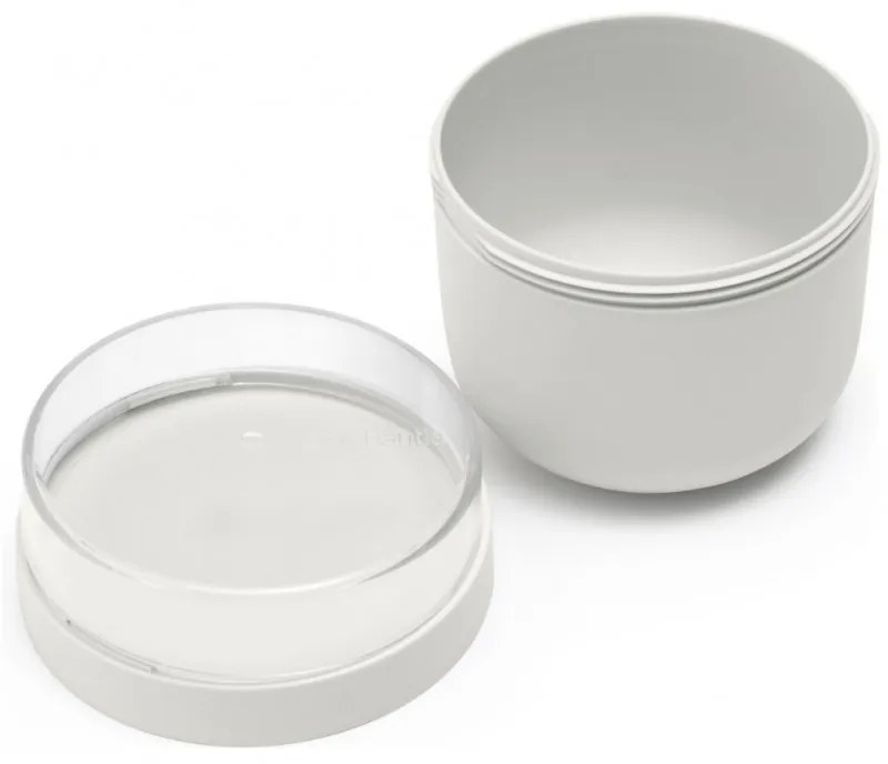 Bol alimentar mic dejun Brabantia Make&Take 1006298, 500+180 ml, Inchidere cu infiletare, FaraBPA, Gri