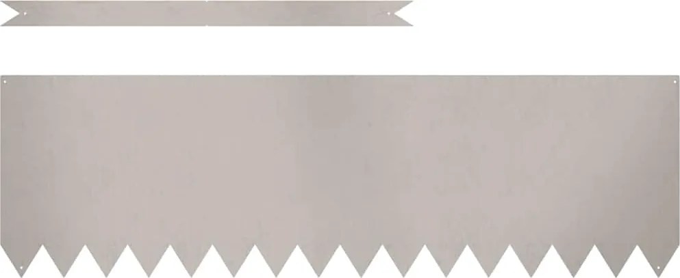 vidaXL Margine pentru gazon 10 pcs Maro 100 x 0.05 x 20 cm