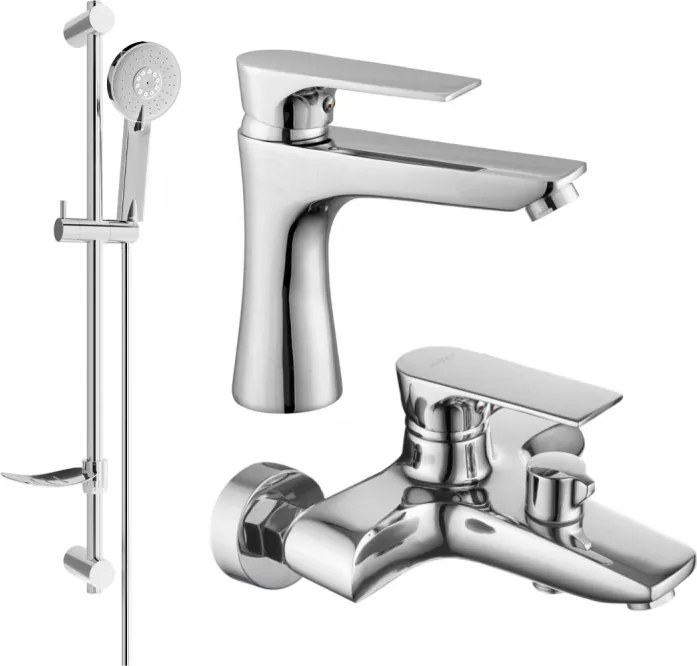 Mexen Axel Set cadă DF40, crom - 73803DF40-00