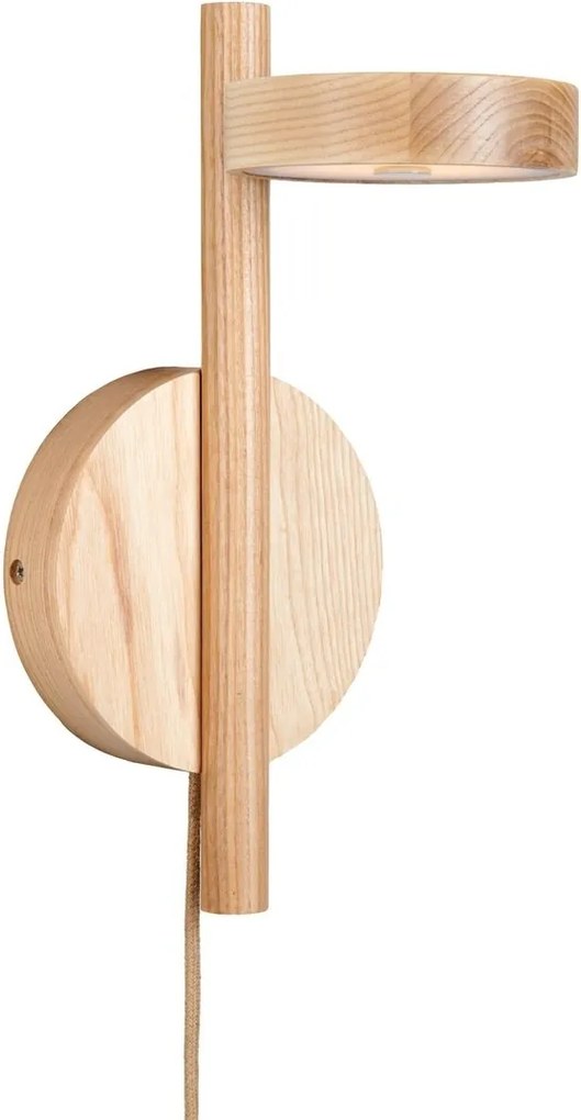 Aplica de perete LED din lemn de frasin natur Okinawa