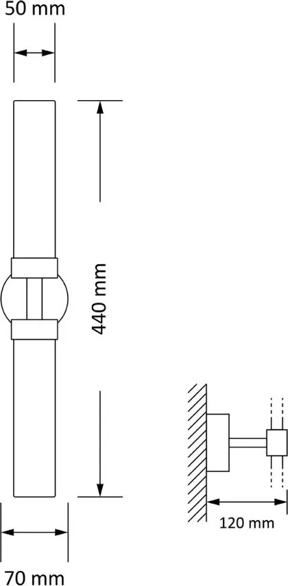 Aplica de perete LED moderna realizata manual din alama Mussa