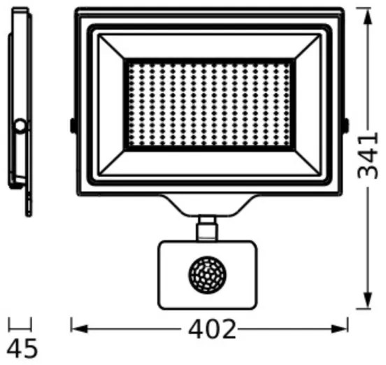 Ledvance - Proiector LED exterior cu senzor FLOODLIGHT LED/200W/230V IP44
