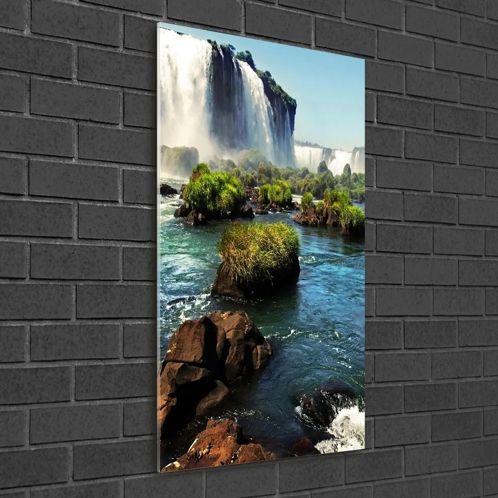 Pictura pe sticlă acrilică Cascada Igazu