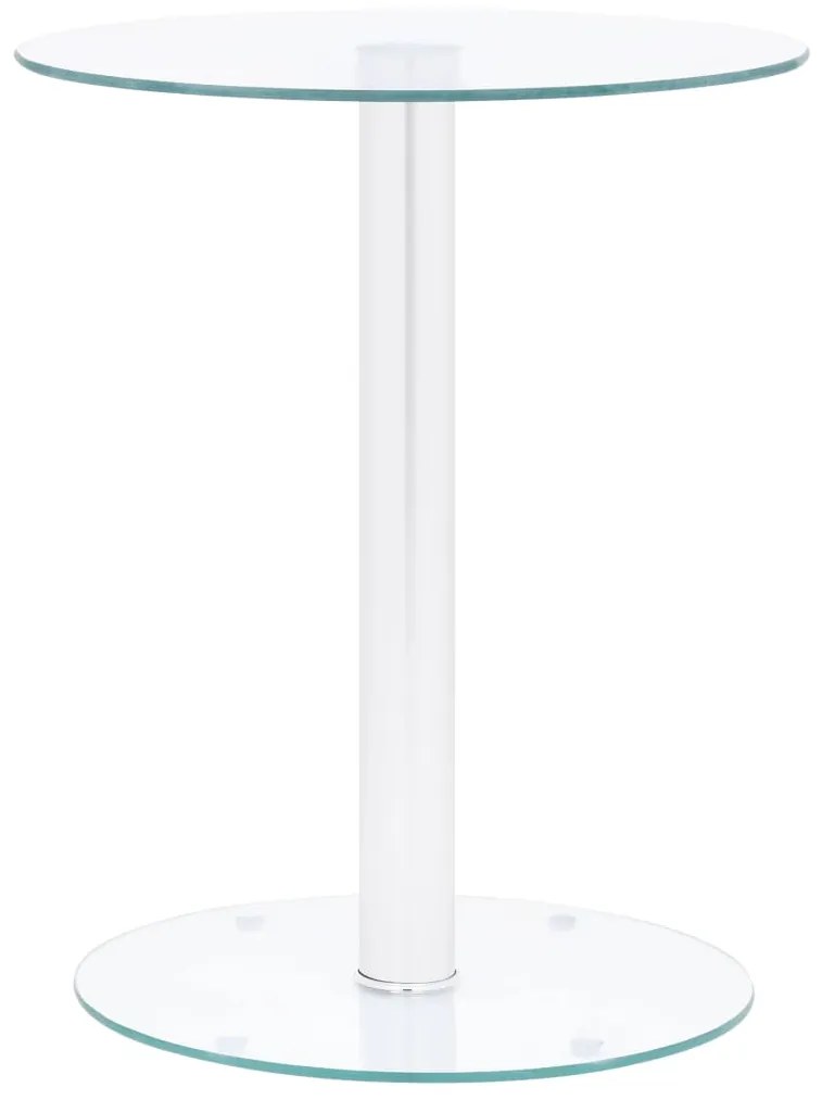 vidaXL Măsuță de cafea, transparent, 40 cm, sticlă securizată