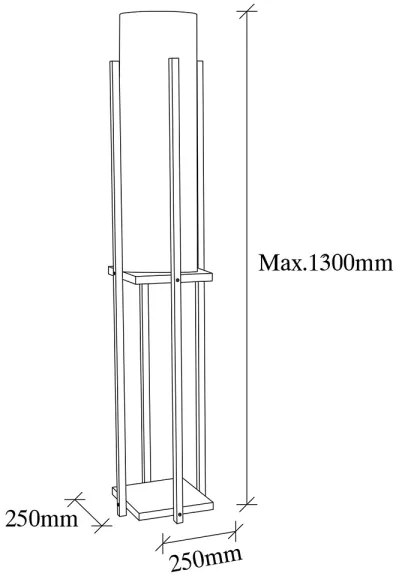 Lampadar 1xE27/40W/230V alb