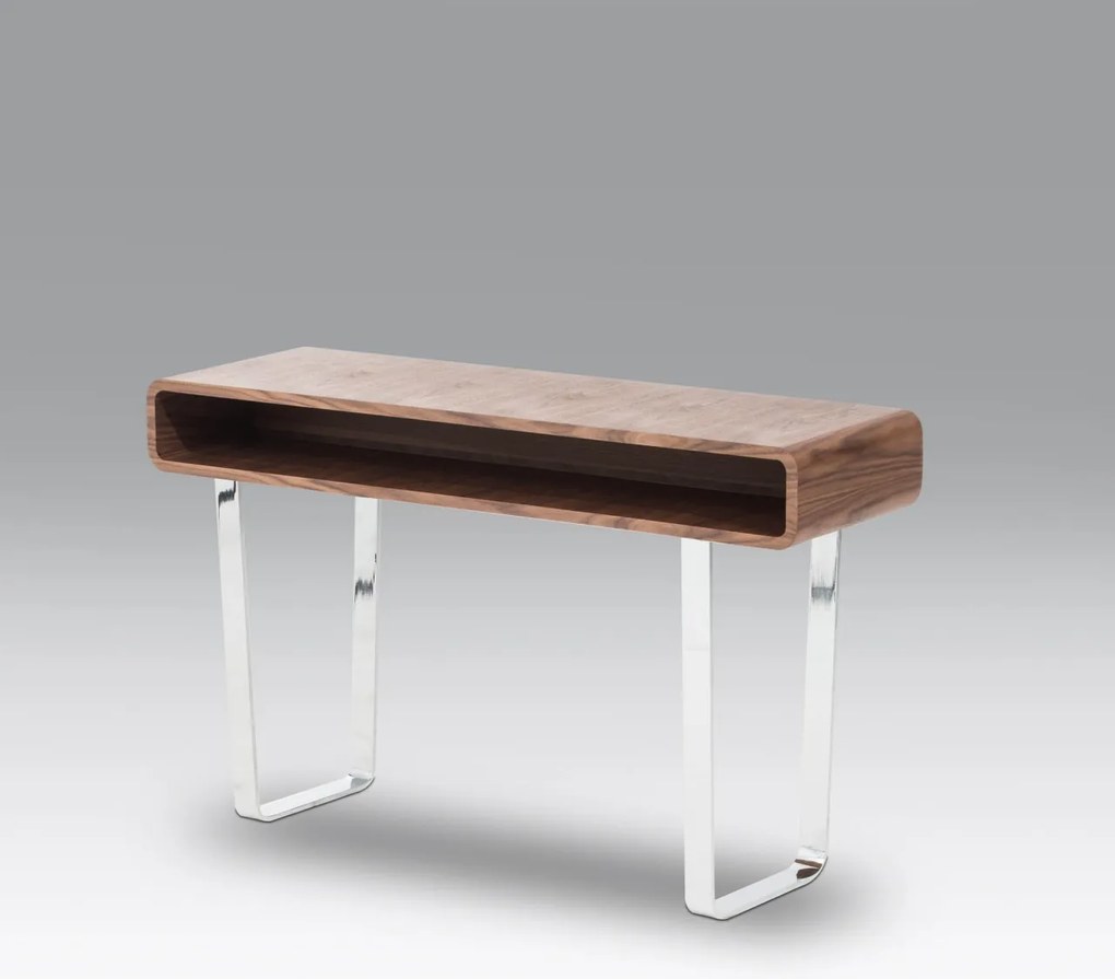 Consola eleganta finisaj furnir de nuc, Alline AC-136-X