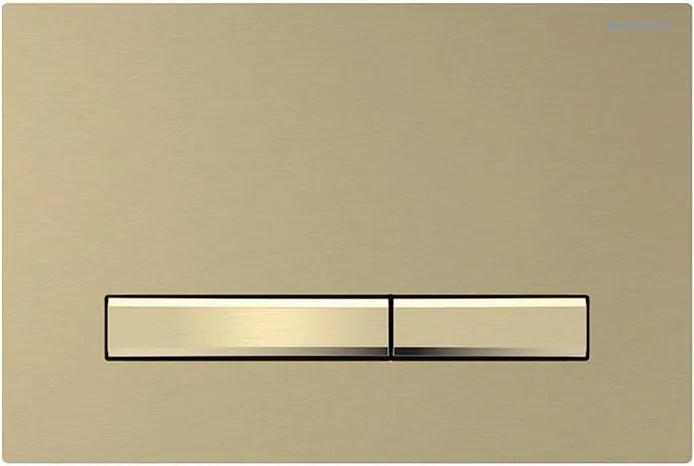 Geberit Buton de activare Sigma50 115.672.QF.2, 24,6 x 16,4 cm, alamă periată