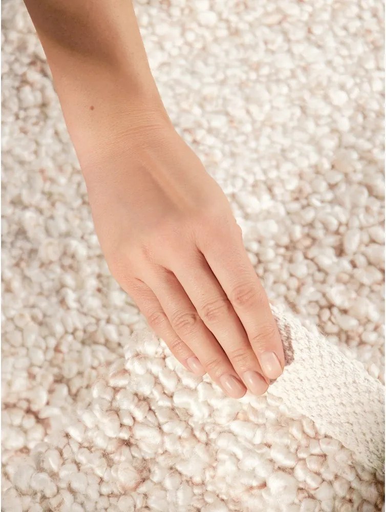 Covor crem țesut manual din material bouclé 160x230 cm Notting Hill Portobello – Ted Baker