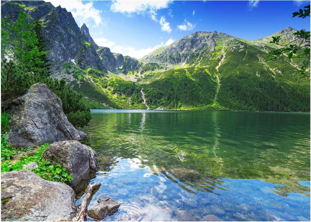 Tablou cu lac în munții Tatra (70x50 cm)