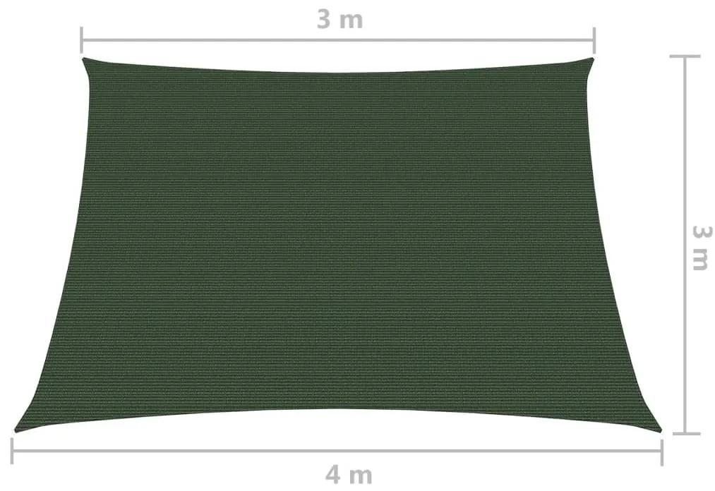 Panza parasolar, verde inchis, 3 4x3 m, HDPE, 160 g m   Morkegronn, 3 4 x 3 m