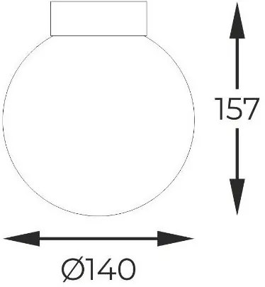 Plafoniera moderna Arcturus negru