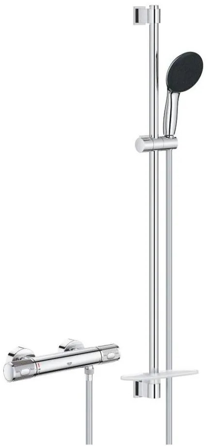 GROHE PRECISION FEEL 34853001 - baterie termostatică pentru duș + set de duș 90 cm, crom