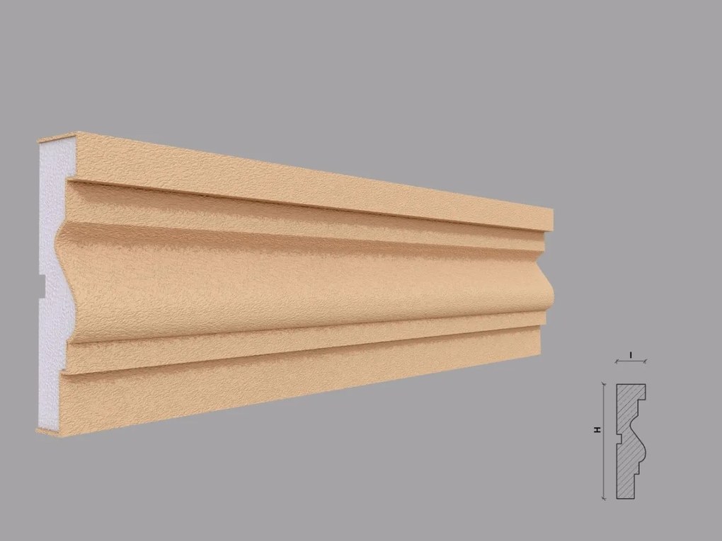 Ancadrament fereastra exterior FP129 dimensiuni 120x30x2000mm