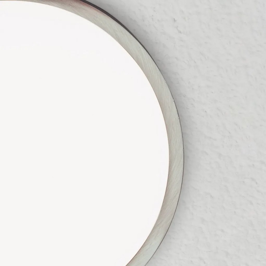 Plafoniera LED design slim LERO round D-30cm 4000K argintie