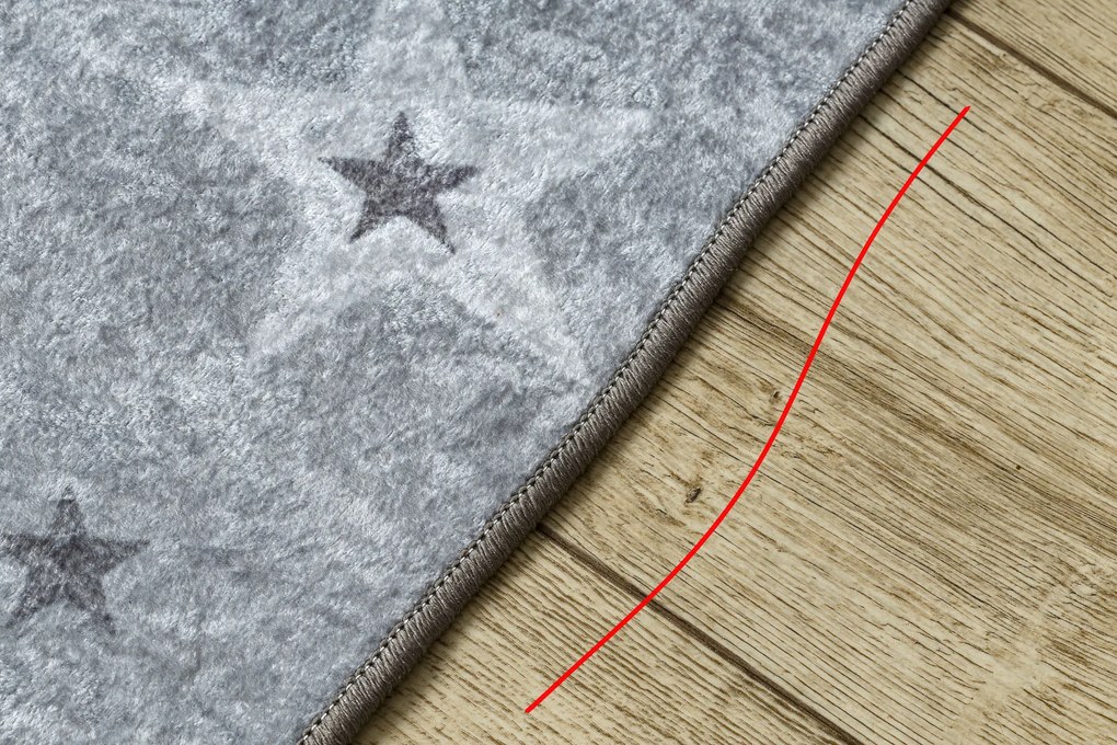 JUNIOR 51798.804 covor lavabil Stele pentru copii anti-alunecare - gri - SECUNDAR-COTATI PRODUSUL