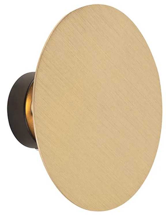 Lampă de perete inteligentă rotundă aurie incl. 2 Wifi g9 - Pulley
