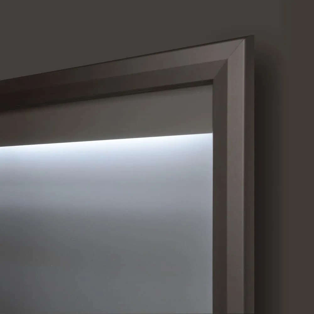 Vitrina de informare LED de exterior cu cartonaș de sus 24 x A4 - tip T, aluminiu