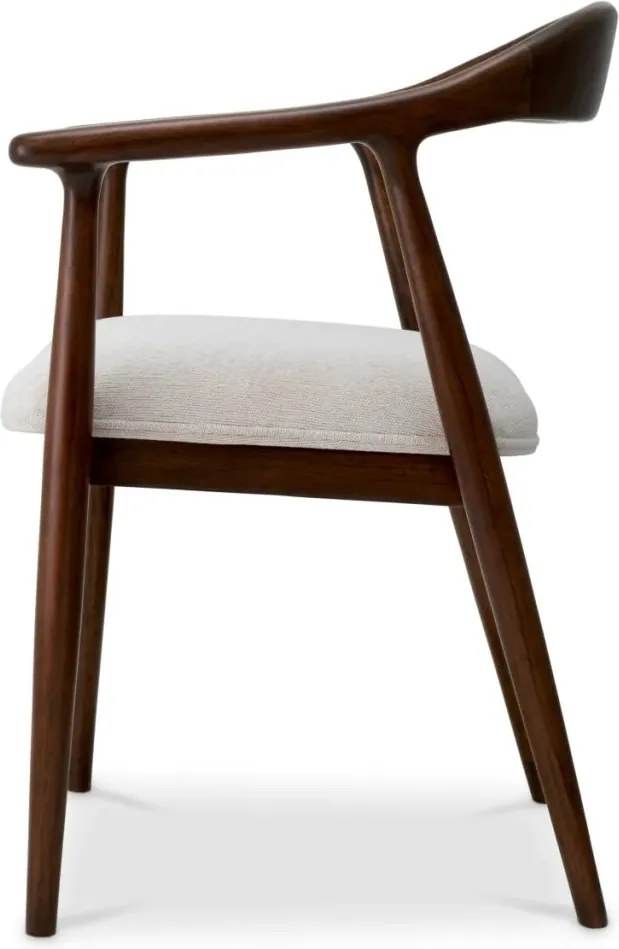 Scaun elegant design LUX Beale maro/ crem