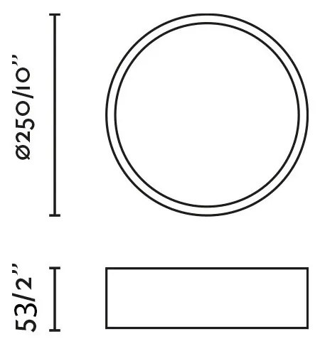 Plafoniera LED design circular ARIS 30W alb