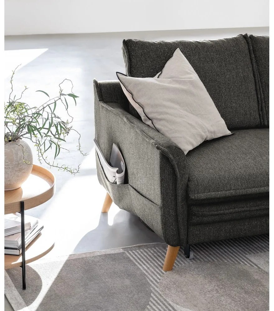 Colțar gri închis extensibil (cu colț pe partea dreaptă) Charming Charlie – Miuform