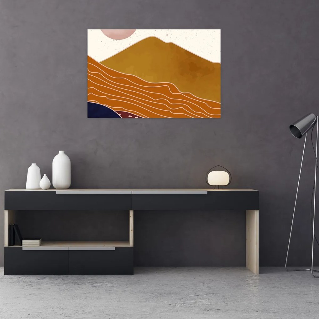 Tablou - Muntele de design Spacefrog N⁰1 (90x60 cm)
