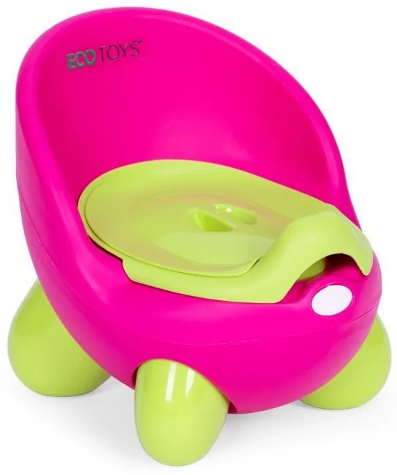 Ghiveci cu inserție detașabilă, picioare anti-alunecare roz-verde