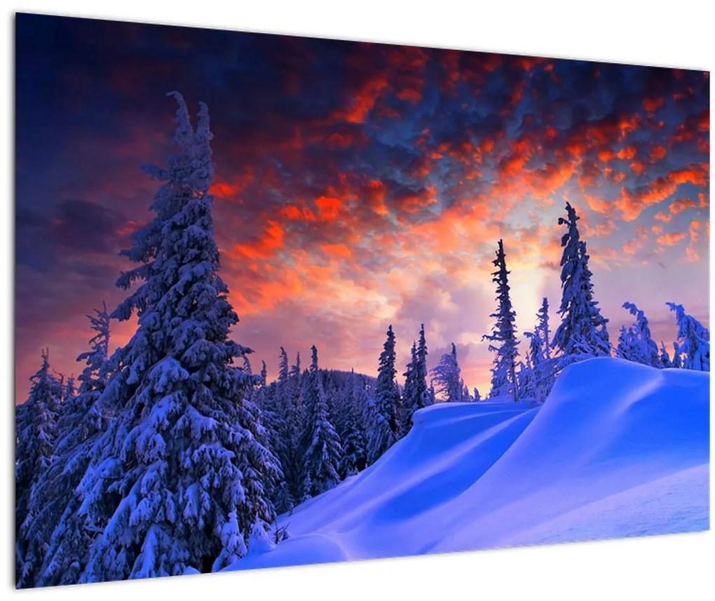 Tablou - Amurg dev iarnă (90x60 cm)